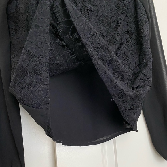 Long Sleeve Lace Front Dress Shirt - Picture 3 of 6